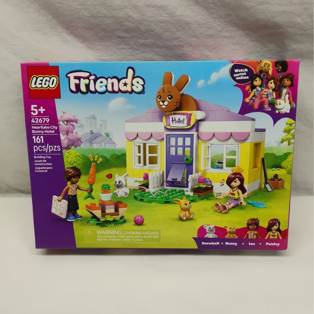 LEGO Friends Heartlake City Bunny Hotel 42679 Building Toy Set 161 Pc New Sealed